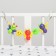 Stretching to a stroller/crib "butterflies", 3 toys, crumb I