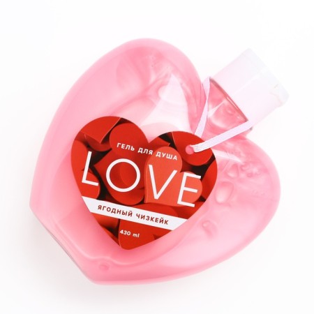 Love shower gel, 430 ml, aroma of berry cheesecake, pure happiness-2