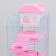 A cage for small rodents "Pigzon", with a filling, 23 x 17 x 40 cm, pink