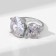 Ring "Jewelry" Ovala, white color in silver, dimensionless