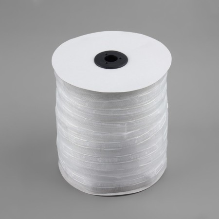 The curtain tape is classic, organza, 2.5 cm, 100 ± 1 m, the color is transparent-5