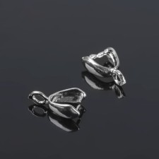 Kulon holder, 11 × 7 mm (set 5 pcs.), Silver color