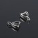 Kulon holder, 11 × 7 mm (set 5 pcs.), Silver color