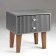 Tumbling bedside Astoria 2, 510x380x530, graphite/eichoria MDF 19mm