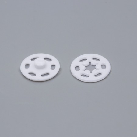 The buttons are sewing, decorative, d = 15 mm, 10 pcs, white color-1