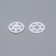 The buttons are sewing, decorative, d = 15 mm, 10 pcs, white color