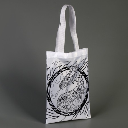 Shopper bag, coloring "Fire Dragon", 32 x 23 cm-1