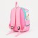 Baby backpack with zipper, external pocket, reflective strip, pink color