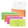 A4 cartridge folder on the 13 departments button, Erichkrause, Matt Neon, transparent plastic, mix