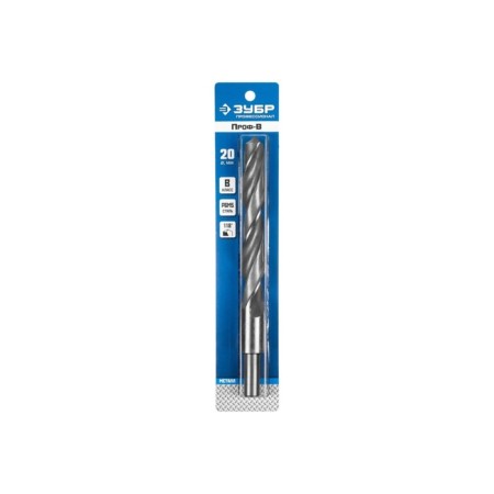 Bison drill, steel P6M5, protected shank, 20 x 205 mm, class in-1