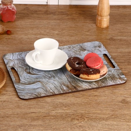 Defense and serving board -Podods "structure" 36x28 cm-2