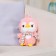 Soft toy "Penguin in a scarf", 24 cm, pink color