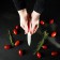 Knife ceramic shade "Capter", blade 7 cm, red color