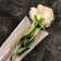 Packet stoop for flowers, "love you", 12.5+4x45 cm, white