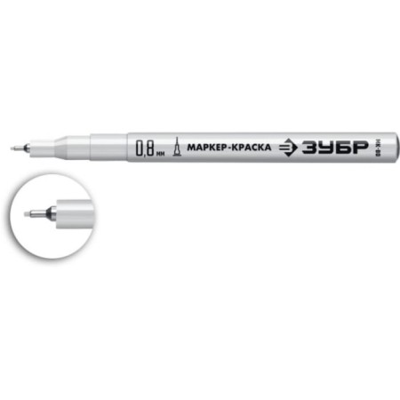 Marker-painting bison professional 06325-1, Extraton, white, 0.8 mm-1