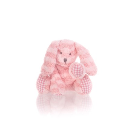 Soft toy Gulliver Bunny Curly Pink color, 22 cm-4