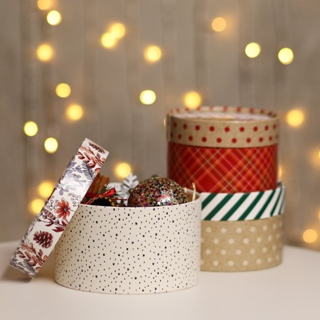 A set of boxes 3 B1 "New Year" 16 x 10, 14 x 9, 13 x 8.5 cm-3