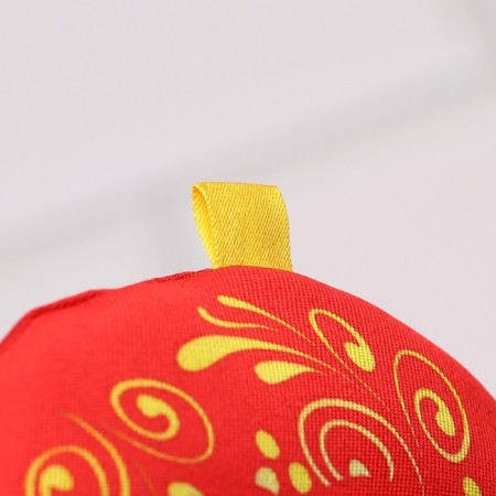 Hall on the kettle "Matryoshka", with a handkerchief-3