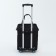 Road bag on wheels, external pocket, black color
