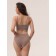Top female supporting on thin straps Mirey Top Shaper Spalla Stretta, size 52, color chocolate