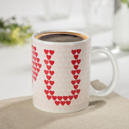 Homeleon mug Ceramic share "I love you", 350 ml, red color-2