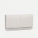 Women's wallet on the button, gray color