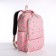 A backpack with a zipper, bag, cosmetic bag, pink color
