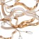 Chandelier 1685/12 LED 192W 3000-6000k gold 75x75x26 cm Bayerlux