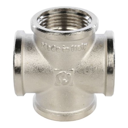 Cross Stout SFT-0031-000001, 1 ", internal/internal thread, nickelled brass-3