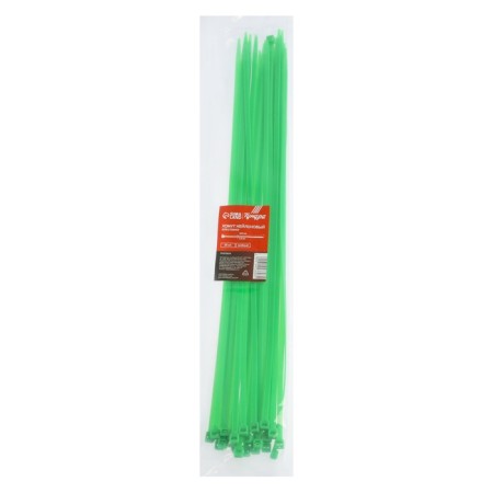 Nylon screed 4.8x400 mm tundra, green color, 25 pcs-1