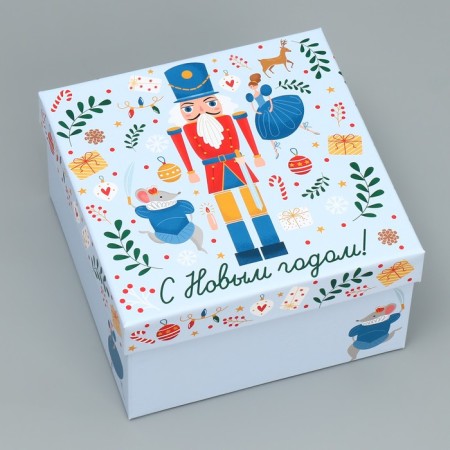 A set of New Year's gift boxes 10 in 1 "Nutcracker", 10 x 10 x 6 - 28 x 28 x 15 cm, New Year-17