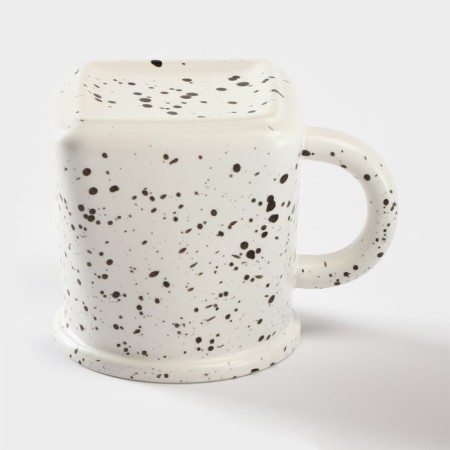 Ceramic "Inspiration" mug, 400 ml, white color-1