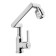 Kitchen mixer Zein Z3707, adjustable pouring 25 cm high, aerator 2 mode, chrome