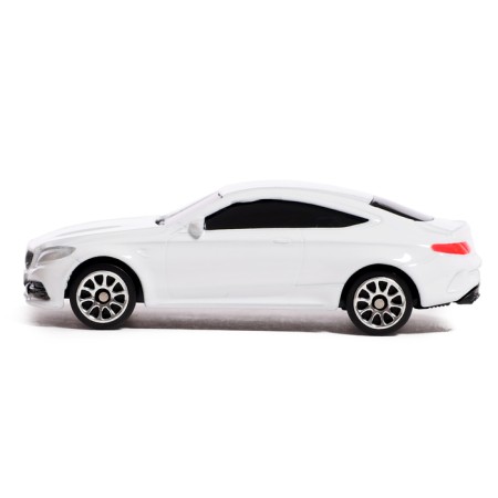 Metal Mercedes-AMG C63 S Coupe, 1:64, white color-1