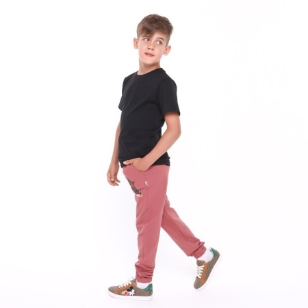 Pants for a boy, brick/dachshund, height 98-104cm-2
