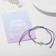 Bracelet "Inspiration" do not stop, l = 6 cm, purple color