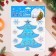 Stickers on the windows "New Year" Christmas tree, snowflakes, 21 x 16 cm