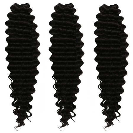 Hollywood Africolocons, 60 cm, 270 gr, black color HKB1V (Catherine)-1
