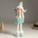 Interior doll "Angel in a turquoise outfit with sequins, silver wings" 49 cm
