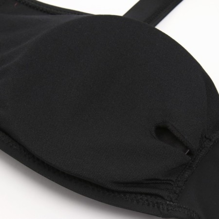 Female Separate Minaku swimsuit with rhinestones Black color, size 48-9