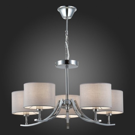 Suspended EVOLUCE lamp. Sle105303-05. Linda. 5x40 watts, E14, 61x61x71 cm, chromium color-2
