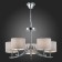 Suspended EVOLUCE lamp. Sle105303-05. Linda. 5x40 watts, E14, 61x61x71 cm, chromium color