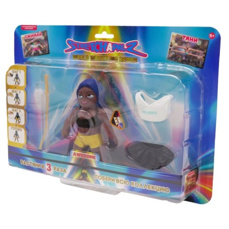 Figure-jerk-shaped fighter StretChapalz, with accessories, 14 cm-2