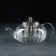 Glass teapot with metal sieve "Jackie", 700 ml, 21 × 13.5 × 11 cm