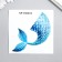 Sticker on the switch color "Tail of the Mermaid" 15x15 cm
