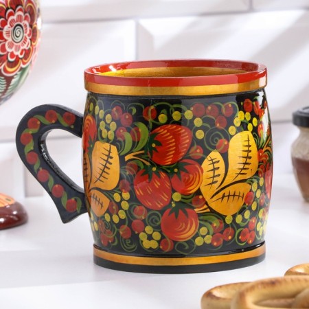 Mug "beer", hohloma, 500 ml
