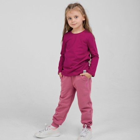 Pants for the girl "Basic", height 98 cm, pink color