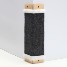 Clawing Clair, carpet with fur, 45 x 20 cm