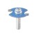 Black cut cutter KWB, HM, D = 4 mm, shank d = 8 mm, profile