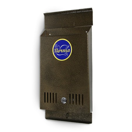 Mailbox with a lock, vertical, bronze-6